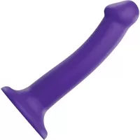 Фиолетовый фаллоимитатор-насадка Strap-On-Me Dildo Dual Density size M - 18 см фиолетовый 