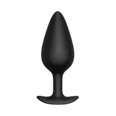 Черная анальная пробка Butt plug №04 - 10 см черный 