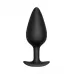 Черная анальная пробка Butt plug №04 - 10 см черный 