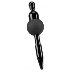 Черный уретральный вибростимулятор Vibrating Penis Plug черный, Диаметр 0.80 см