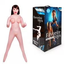 Надувная секс-кукла с вибрацией Бритни телесный 