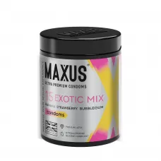 Цветные ароматизированные презервативы MAXUS Exotic Mix - 15 шт  