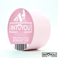 Розовый скотч для фиксации Non-Sticky Bondage Tape - 15 м розовый 