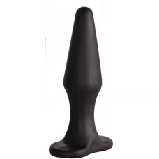 Черная коническая анальная пробка Comfort - 10,6 см черный 