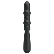 Черный гнущийся вибратор Monroe - 18,5 см черный 