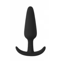 Черная анальная пробка для ношения Slim Butt Plug - 8,3 см черный 