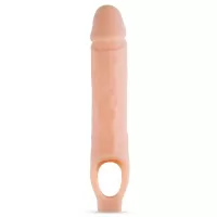Телесный реалистичный фаллоудлинитель 10 Inch Silicone Cock Sheath Penis Extender - 25,4 см телесный 