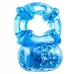 Голубое эрекционное виброкольцо Reusable 5 Function Cock Ring голубой 