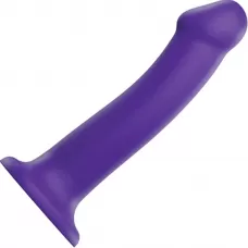 Фиолетовый фаллоимитатор-насадка Strap-On-Me Dildo Dual Density size L - 19 см фиолетовый 
