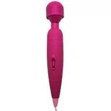 Розовый жезловый вибратор - 25,5 см розовый 