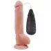 Телесный вибратор с мошонкой на присоске Extra Fun Vibrating Dildo - 23,5 см телесный 