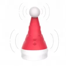 Красный вибростимулятор в форме колпака Magical Santa Hat красный 