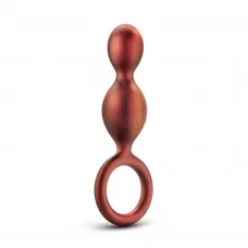 Коричневый анальный стимулятор Duo Loop Copper Anal Plug - 13,3 см коричневый 