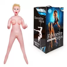 Надувная секс-кукла с вибрацией Оливия телесный 