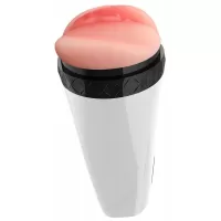 Мастурбатор-вагина с вибрацией в колбе Molly телесный 