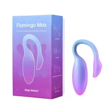 Голубой вибратор Flamingo Max голубой 