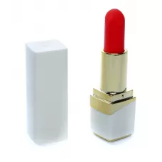 Белый мини-вибратор в форме помады белый Белый мини-вибратор в форме помады белый