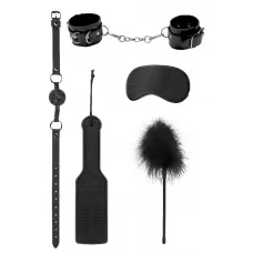 Черный игровой набор БДСМ Introductory Bondage Kit №4 черный 