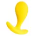 Желтая анальная втулка Blob - 5,5 см желтый 