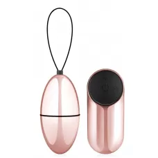 Розовое виброяйцо New Vibrating Egg с пультом ДУ розовый 