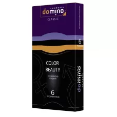 Разноцветные презервативы DOMINO Classic Colour Beauty - 6 шт  