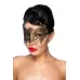 Золотистая карнавальная маска  Андромеда золотистый 