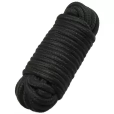 Черная верёвка для бондажа и декоративной вязки - 10 м черный 