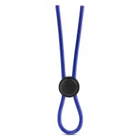 Синее эрекционное лассо Silicone Loop Cock Ring синий 