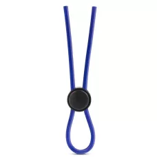 Синее эрекционное лассо Silicone Loop Cock Ring синий 