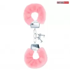 Металлические наручники с мягкой нежно-розовой опушкой нежно-розовый 
