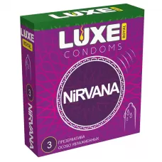 Презервативы с увеличенным количеством смазки LUXE Royal Nirvana - 3 шт  