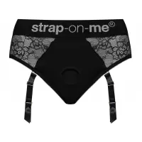 Черные трусики для насадок Diva Lingerie Harness - size L черный L