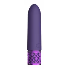 Фиолетовая перезаряжаемая вибропуля Imperial - 10 см фиолетовый 