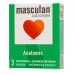 Презервативы анатомической формы Masculan Anatomic - 3 шт  