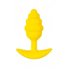 Желтая анальная втулка Vikki - 9 см желтый 