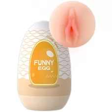 Мастурбатор-вагина в форме яйца Funny Egg телесный 