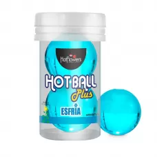 Лубрикант на масляной основе Hot Ball Plus с охлаждающим эффектом (2 шарика по 3 гр  