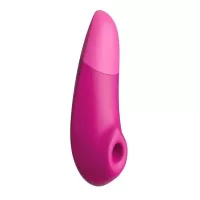 Розовый бесконтактный клиторальный стимулятор Womanizer Enhance с вибрацией розовый 