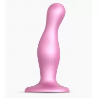 Розовая насадка Strap-On-Me Dildo Plug Curvy size M розовый 