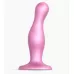 Розовая насадка Strap-On-Me Dildo Plug Curvy size M розовый 