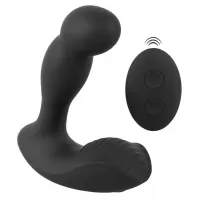 Черный вибростимулятор простаты RC Prostate Massager - 13,1 см черный 
