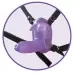 Фиолетовый вибростимулятор в виде рога носорога на регулируемых трусиках и с пультом ДУ фиолетовый 