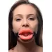 Кляп в форме губ Sissy Mouth Gag розовый с черным 