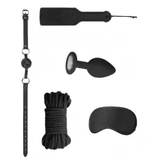 Черный игровой набор Introductory Bondage Kit №5 черный 