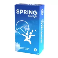 Ультратонкие презервативы SPRING SKY LIGHT - 12 шт  