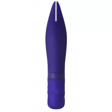 Синий мини-вибратор BonBon’s Powerful Spear - 15,2 см синий 