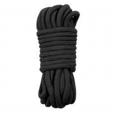 Черная верёвка для любовных игр - 10 м черный 