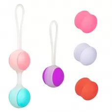 Набор вагинальных шариков Кегеля со сменным грузом She-ology разноцветный 