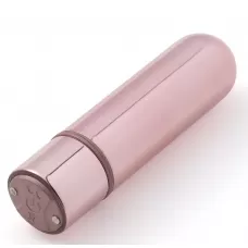 Пудровая вибропуля Shine Mini Rechargeable Bullet - 6,7 см пудровый 