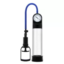 Прозрачная вакуумная помпа Erozon Penis Pump с манометром прозрачный 